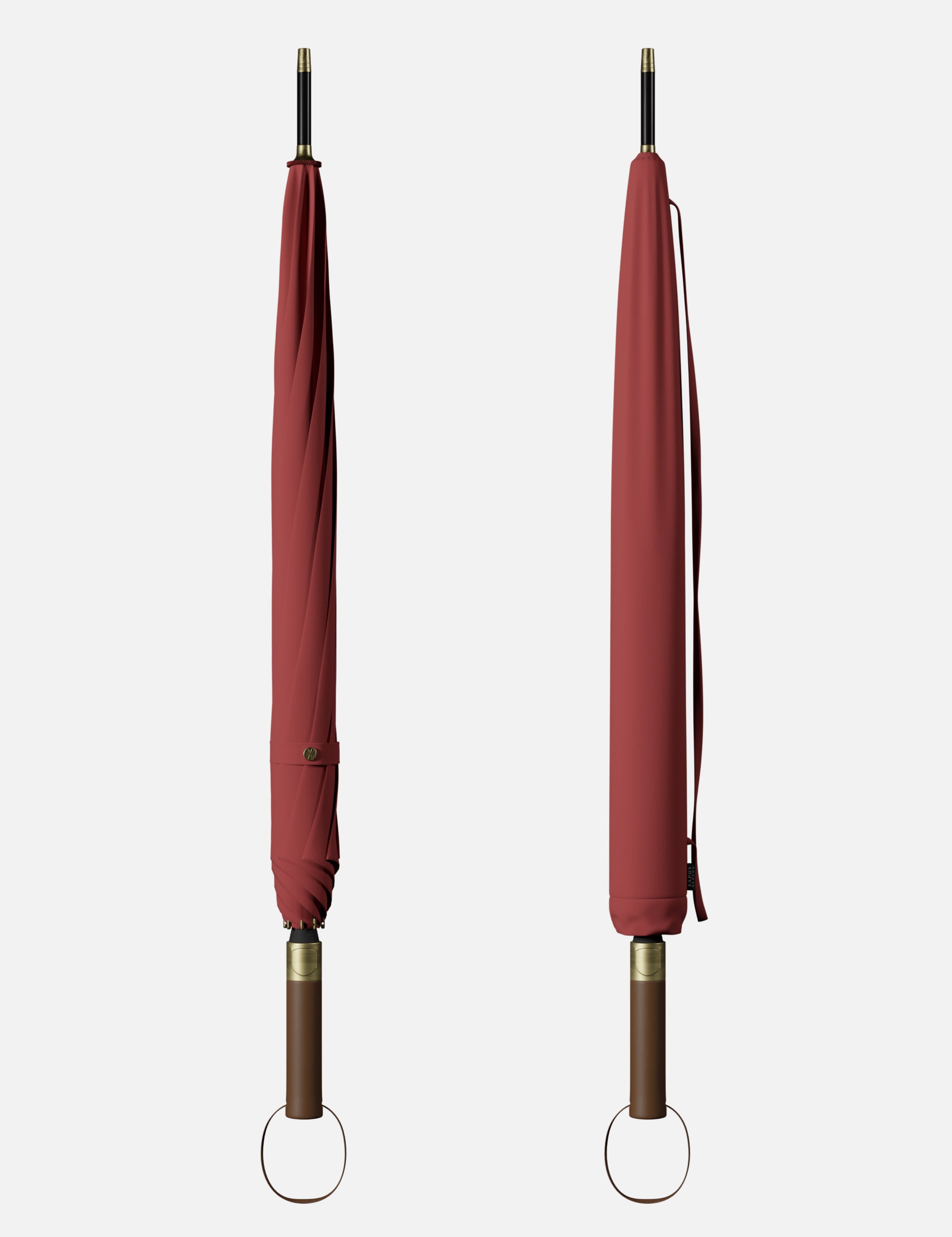 Closed Sapor Modern V1 in red with and without its sleeve