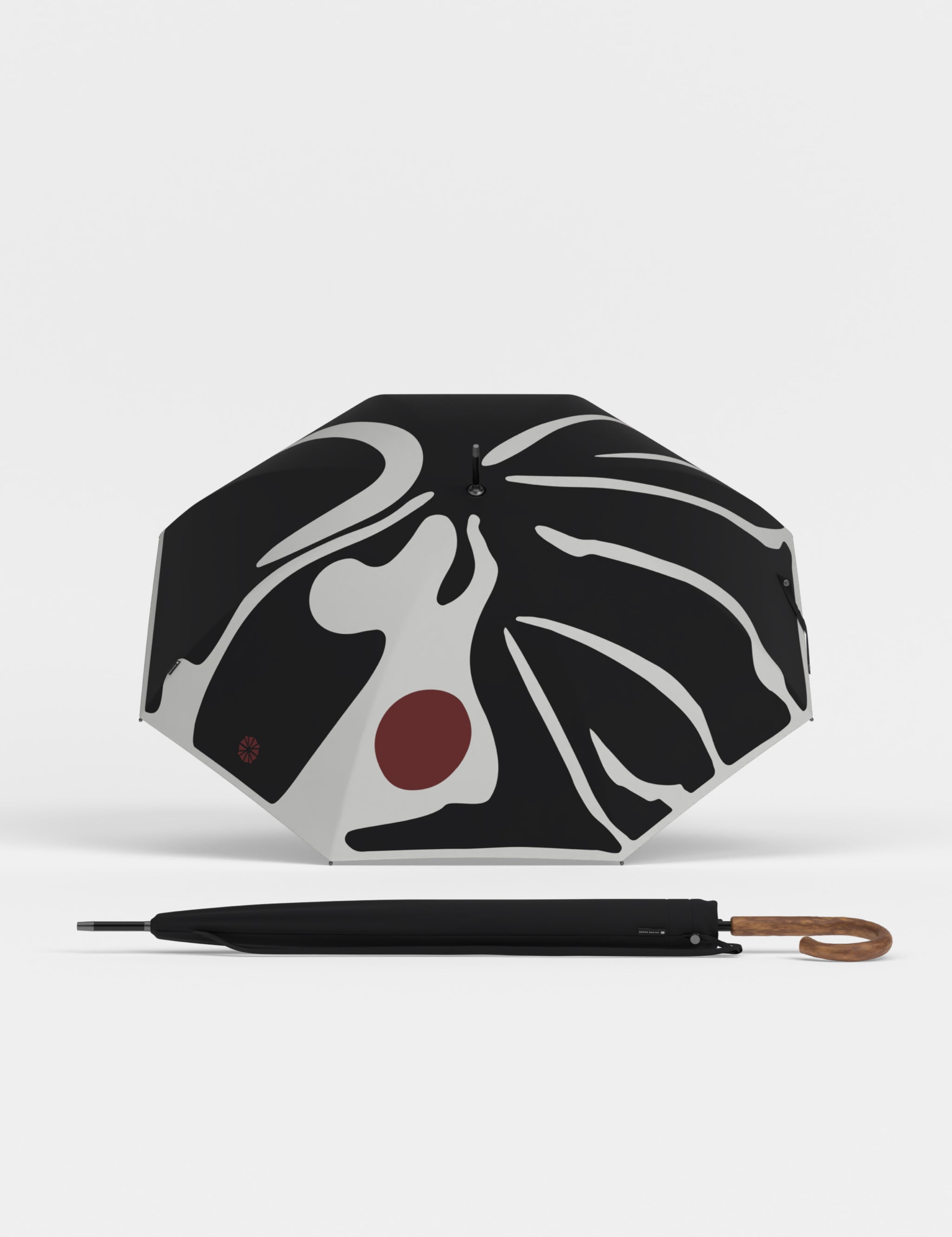 Ombrello a bastone Distinct - Blu Astratto