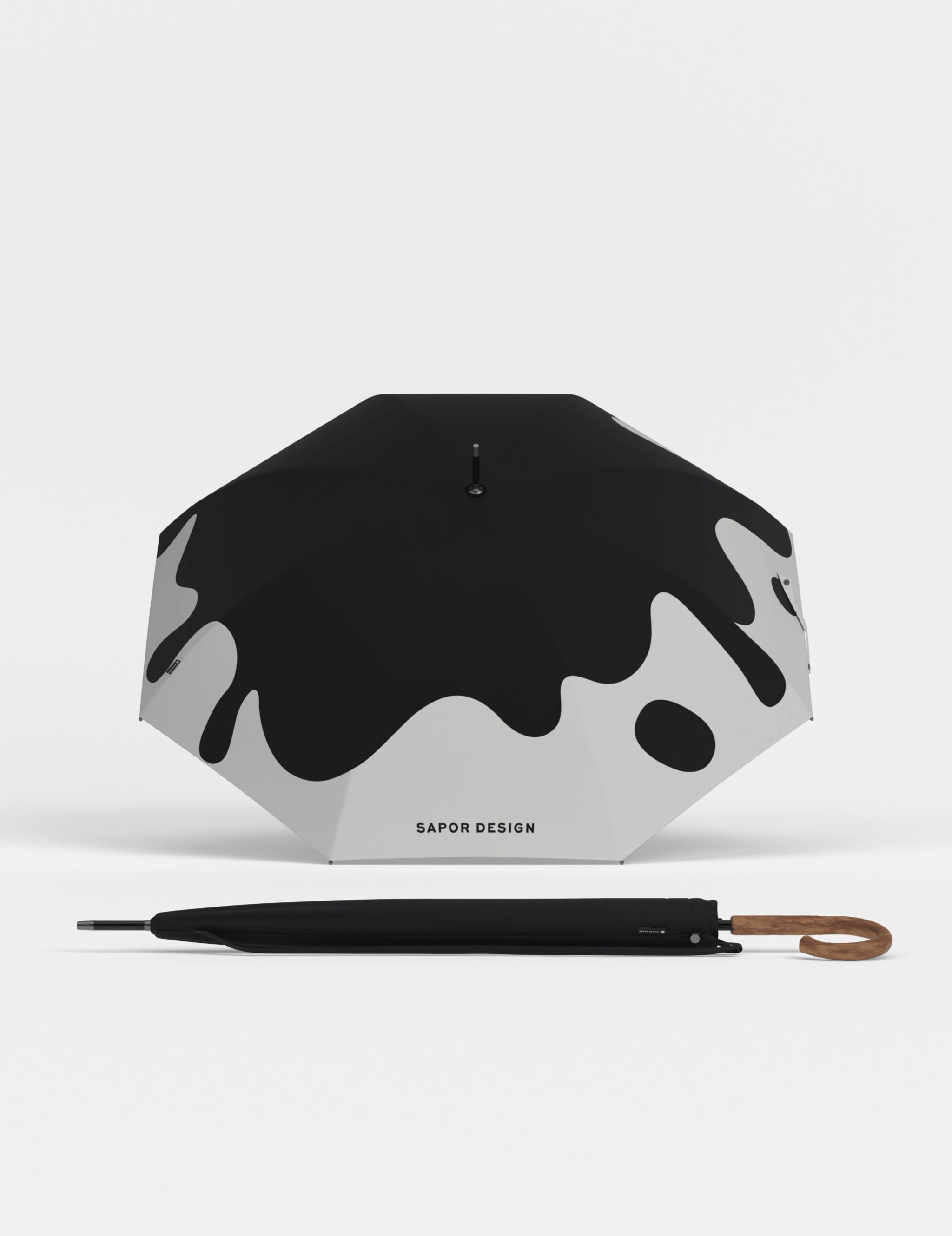 Ombrello a bastone Distinct - Blu Astratto