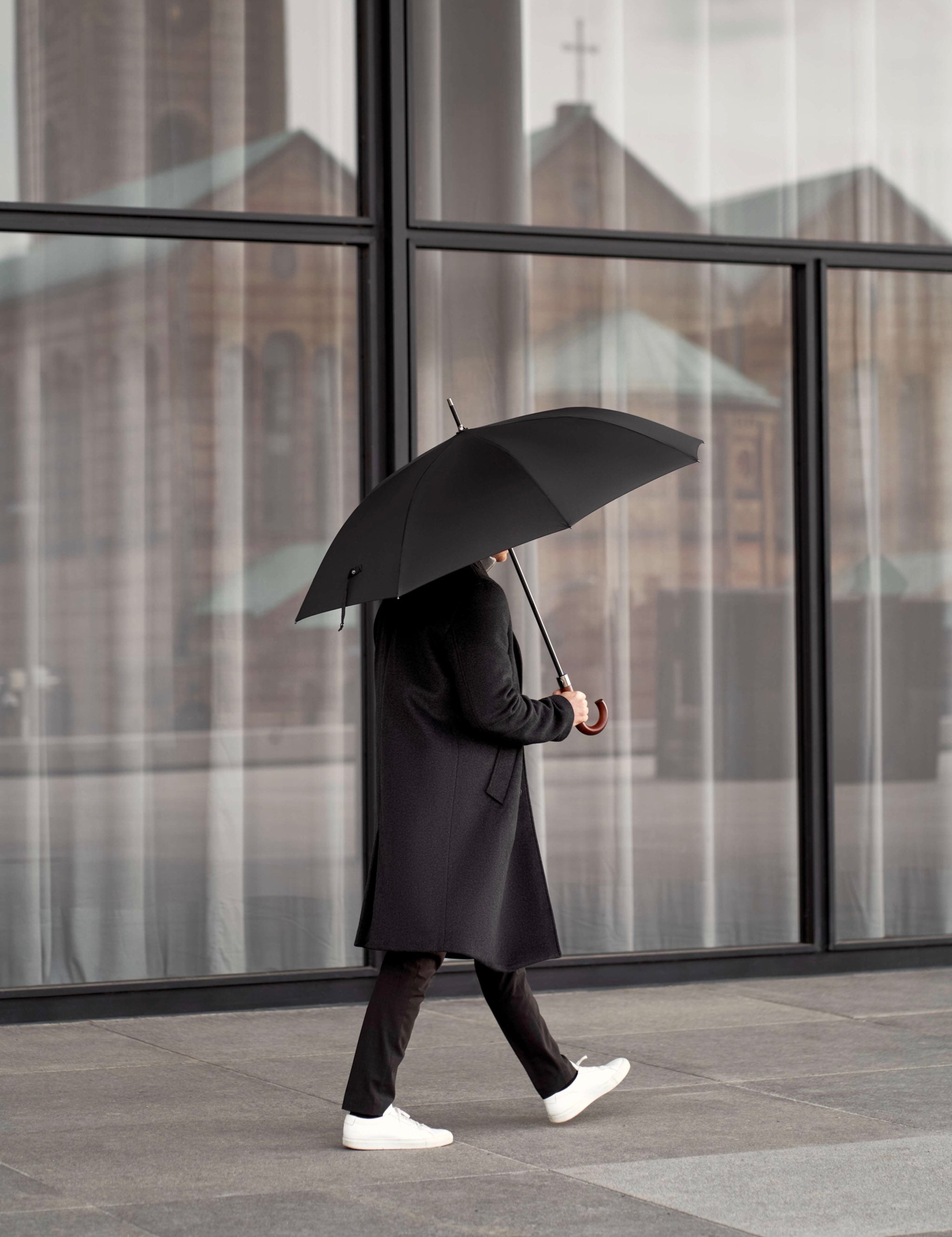 Stick Umbrella Modern - Black