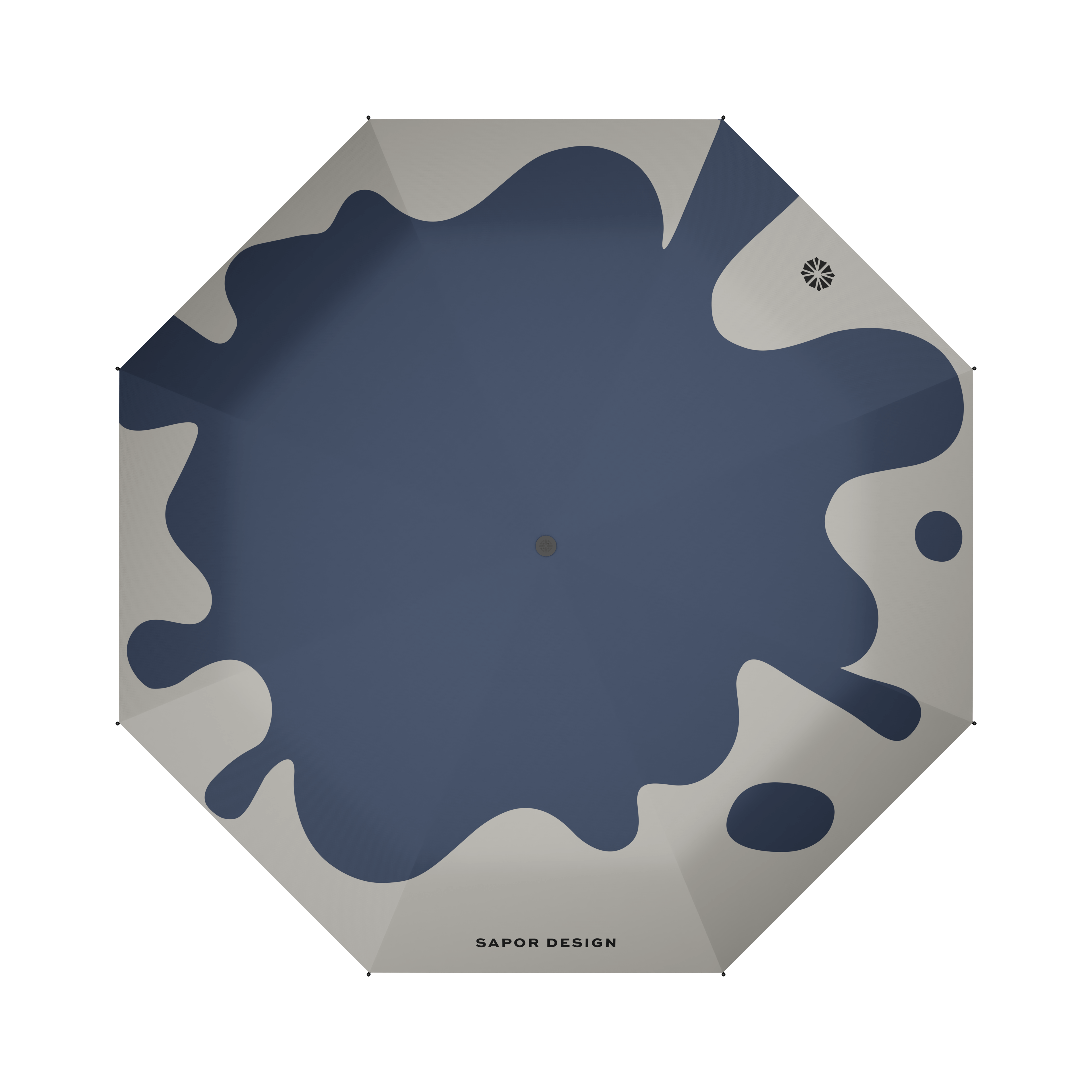 Pocket umbrella Essential - Black Drop