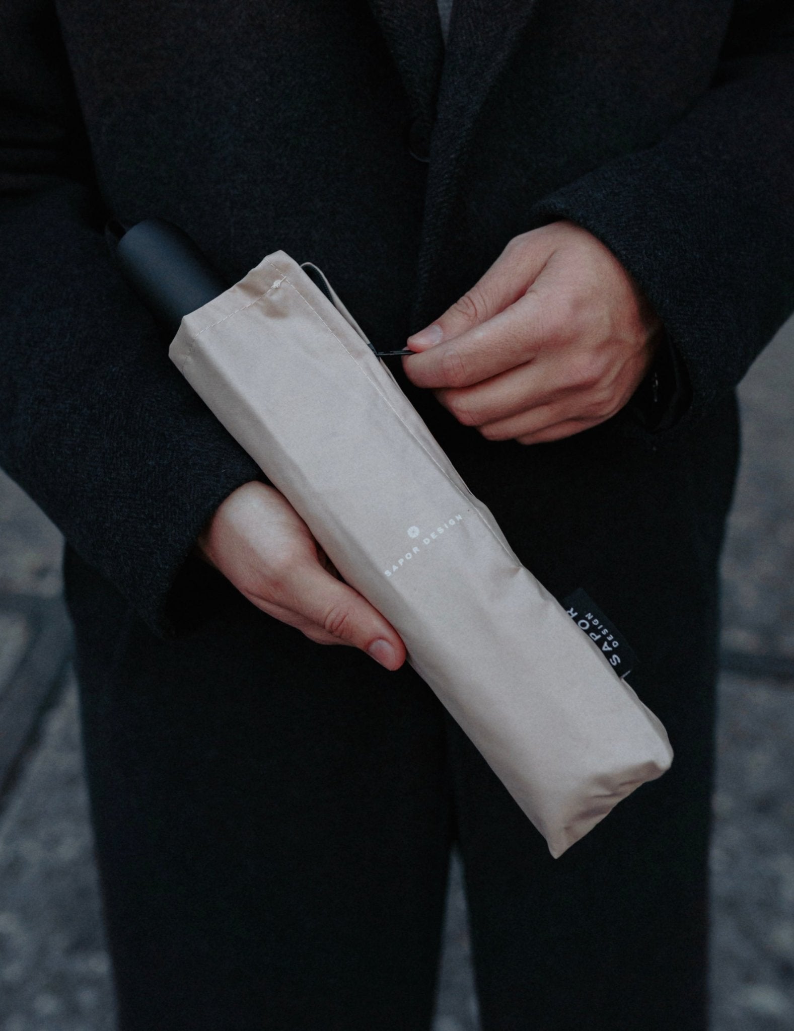 Taschenschirm Essential - Taupe - Taschenschirm -
