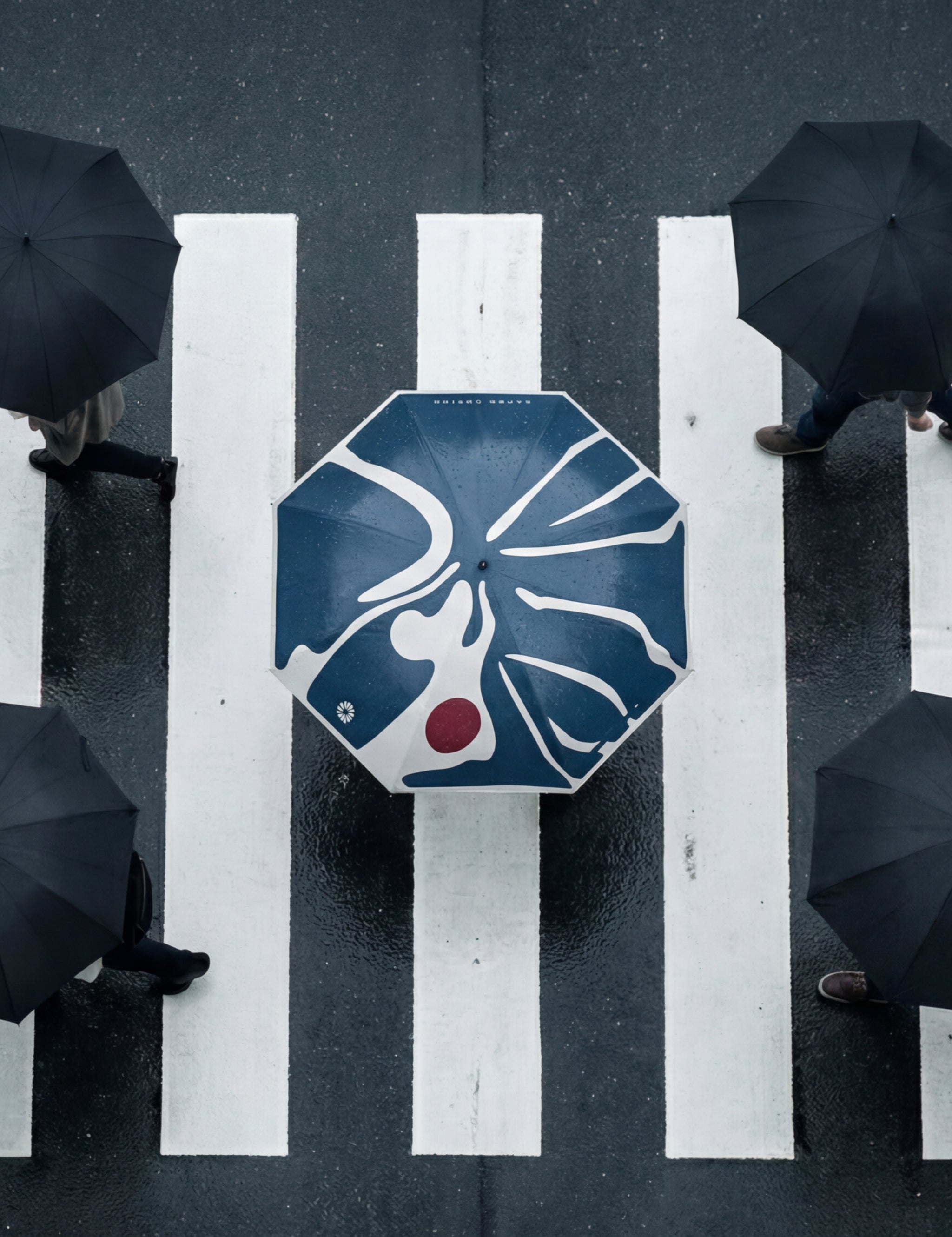 Stockschirm Distinct - Blue Abstract