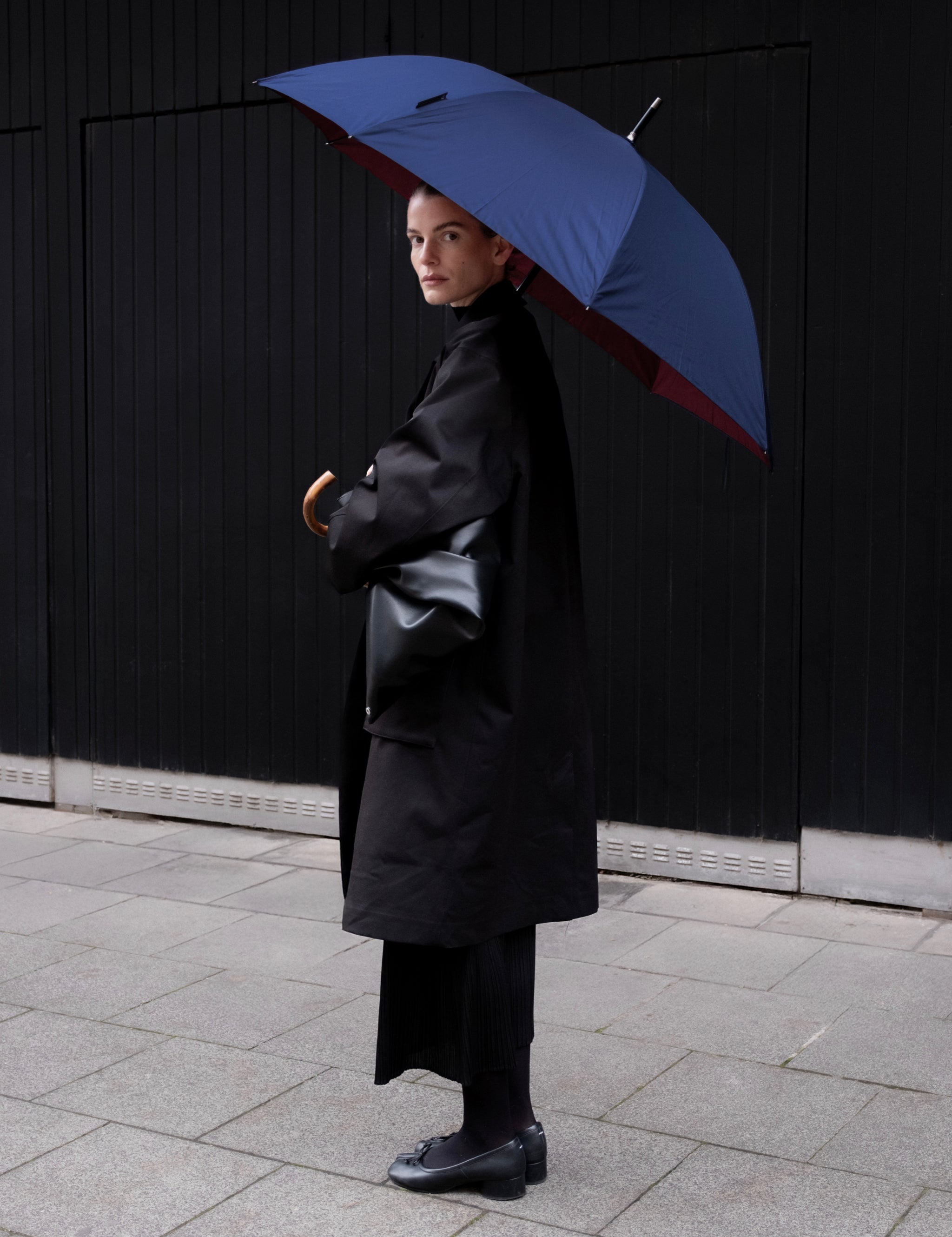 Ombrello a bastone Distinct - Blu/Rosso