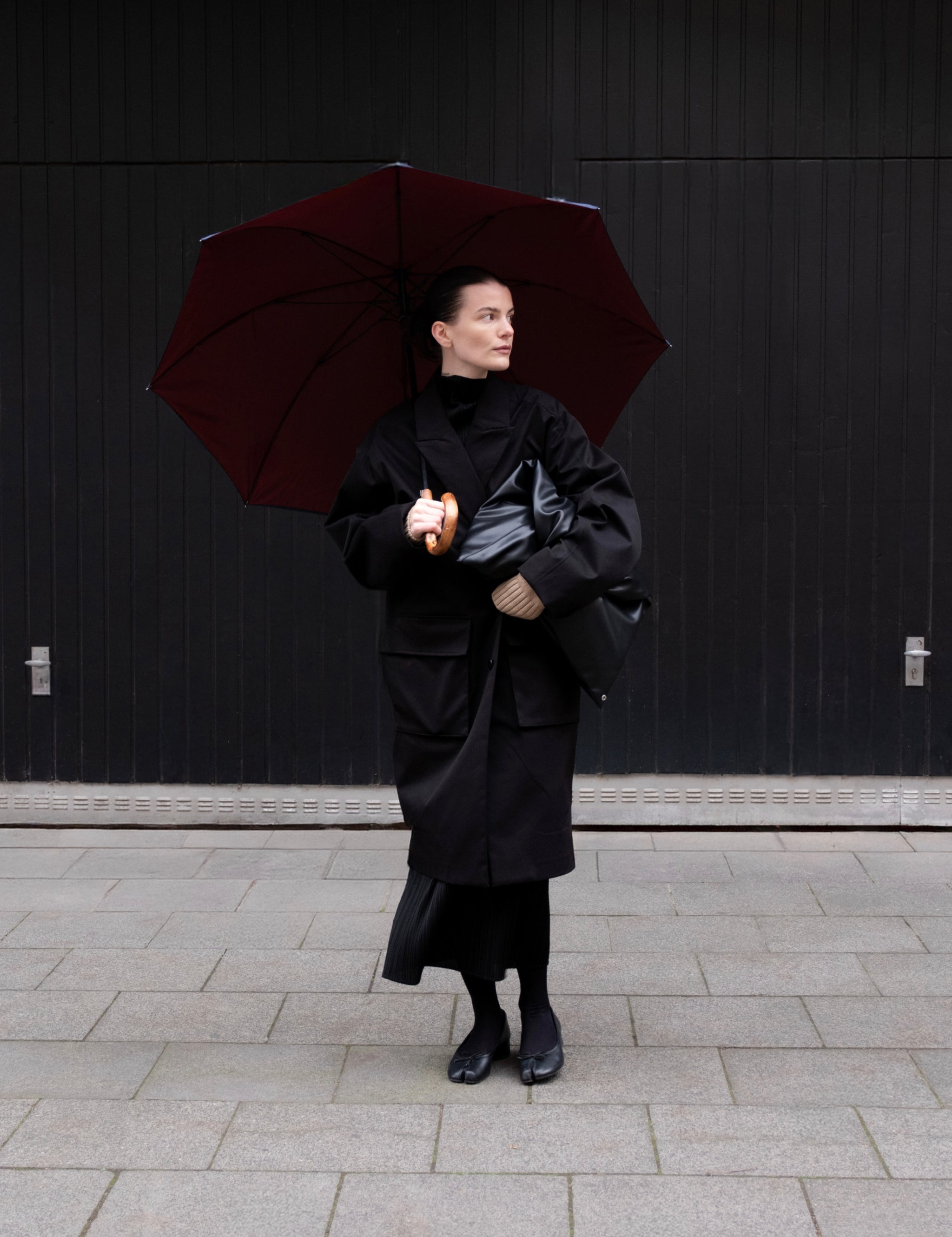 Ombrello a bastone Distinct - Blu/Rosso