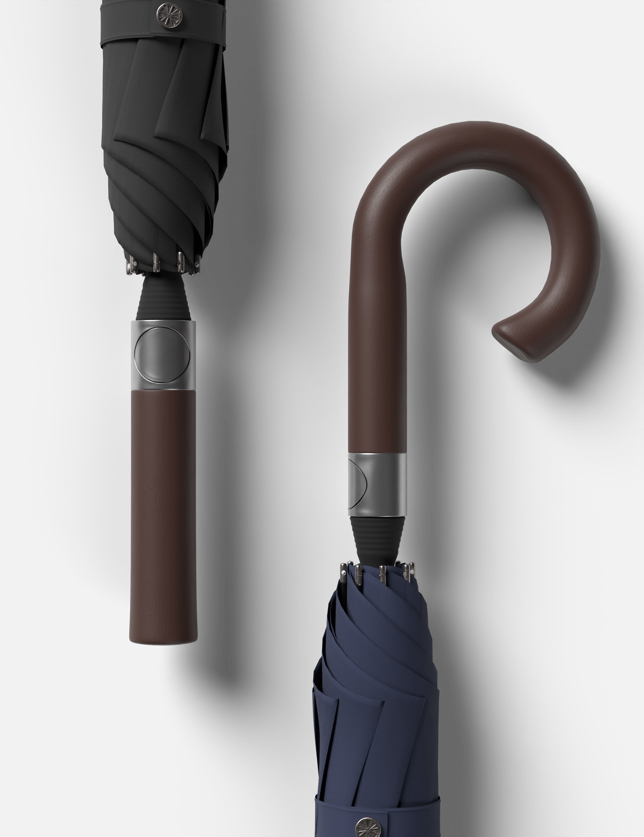 Walking stick umbrella Duo