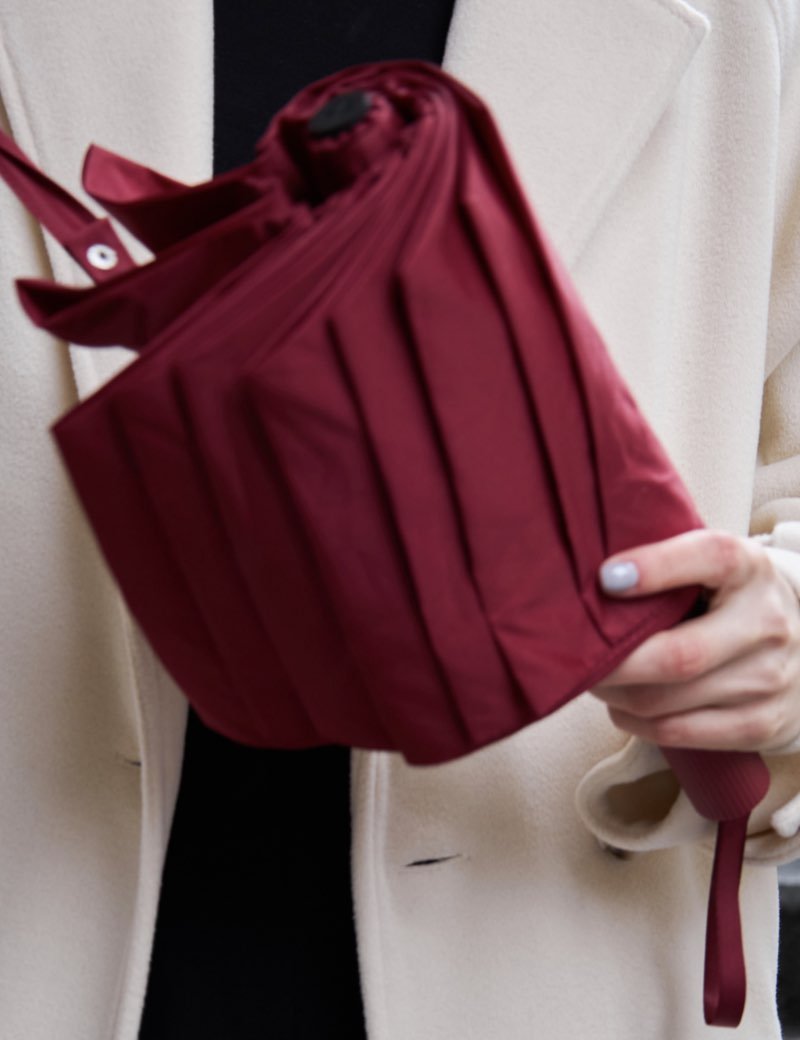 Taschenschirm Iconic v2 - Rot - Taschenschirm - hochwertiger Regenschirm in zeitlosem Design aus Deutschland